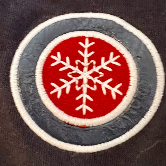 AlpNRock*Henley*Ski Patch*Embroidered*NavyGray*Women's Small - Picture 9 of 14